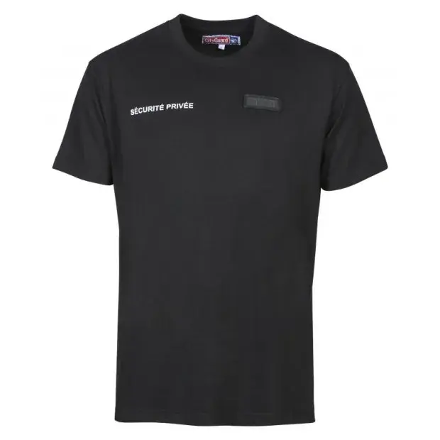 Sicherheits-T-Shirt Cityguard Fenster mit bestickter Matrikel Schwarz, Bild 2 von 4