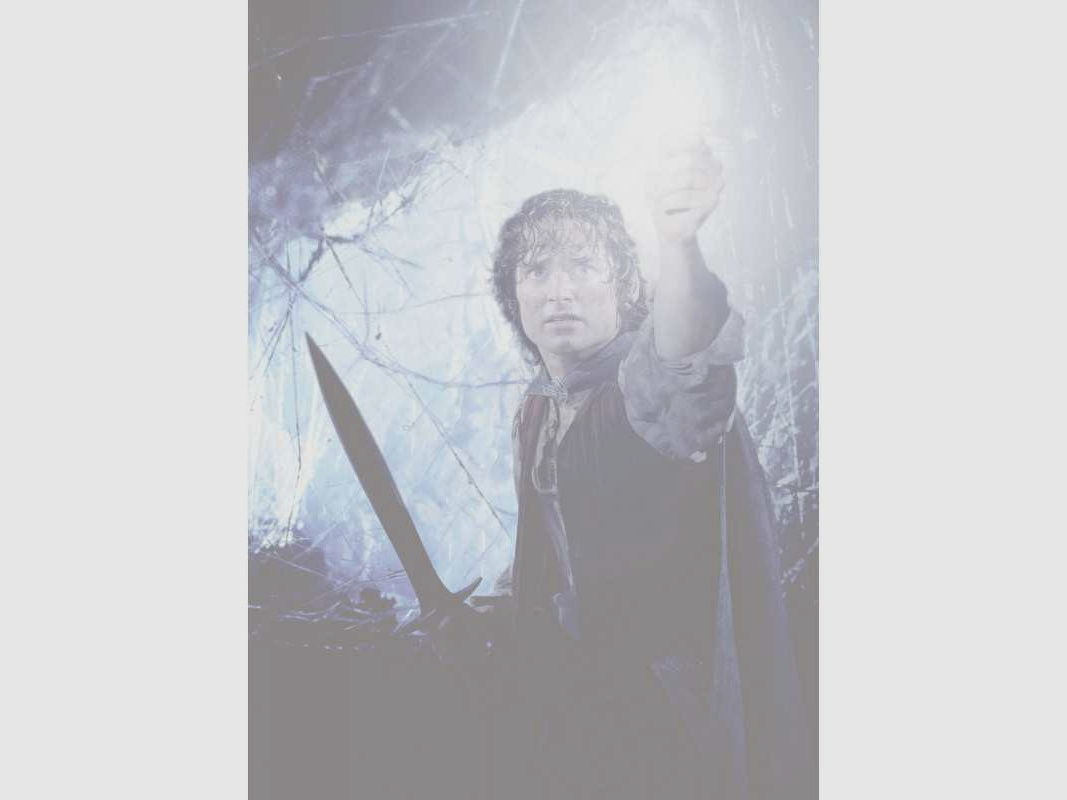 Herr der Ringe - Stich das Schwert Frodo Beutlins mit Wandschild