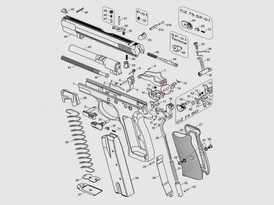 Eemann Tech Sear Pin for CZ, Bild 2 von 4