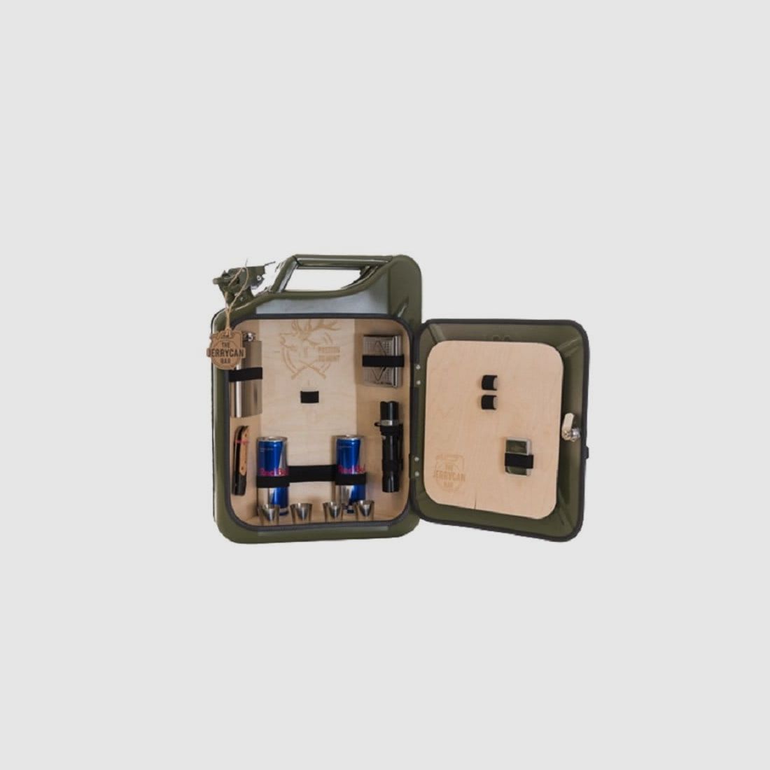 Männerhandtasche mal anders - Die Minibar für echte Jäger