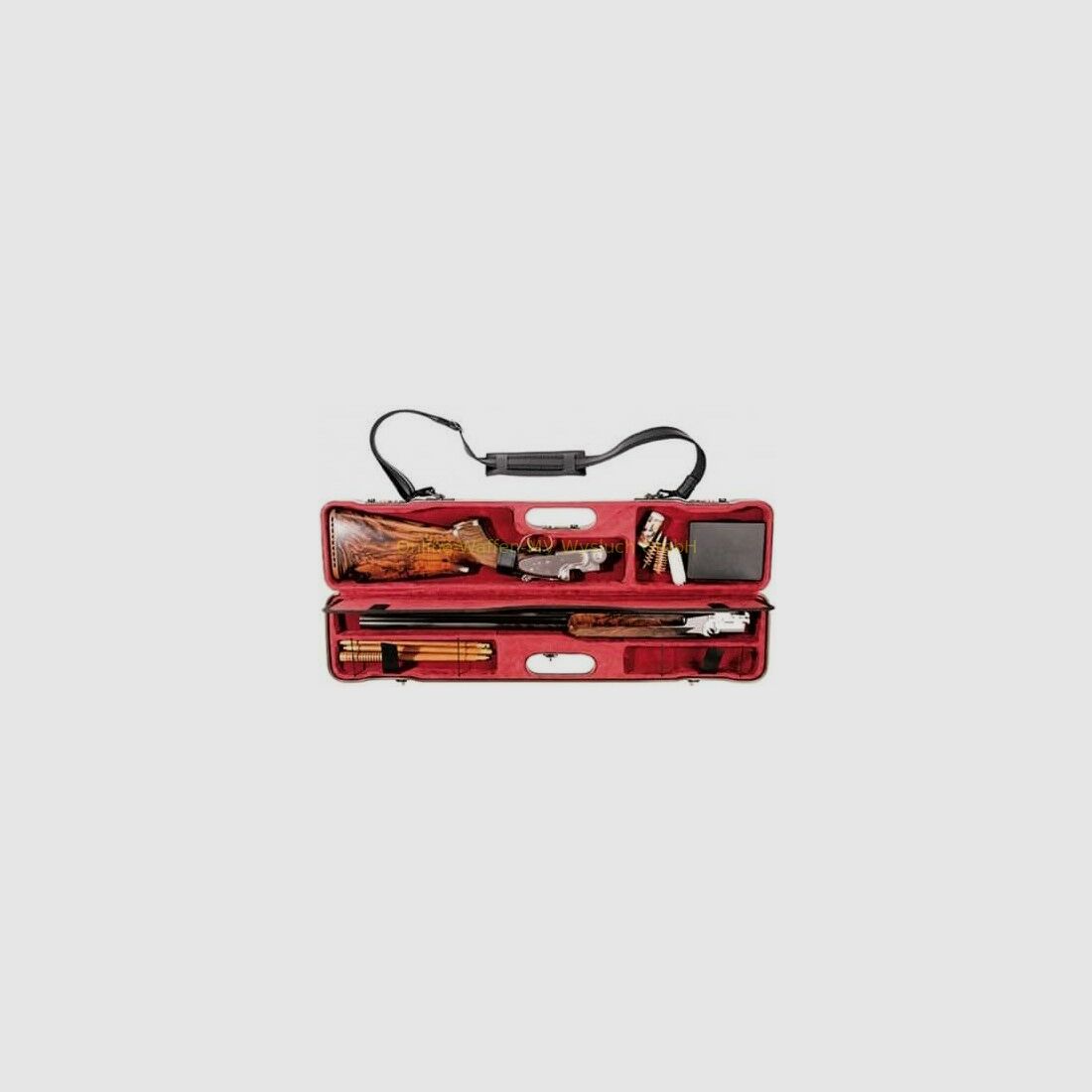 Compact case for double-barreled shotgun made of scratch-resistant ABS plastic up to 76cm, afbeelding 1 van 6