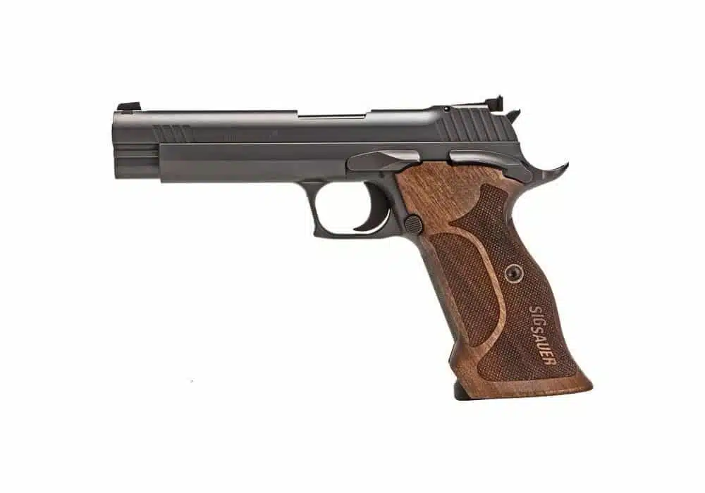 Sig Sauer – P210 Target / 5Zoll / Walnuss Griff / SAO / Justierbare Visierung / 9mm