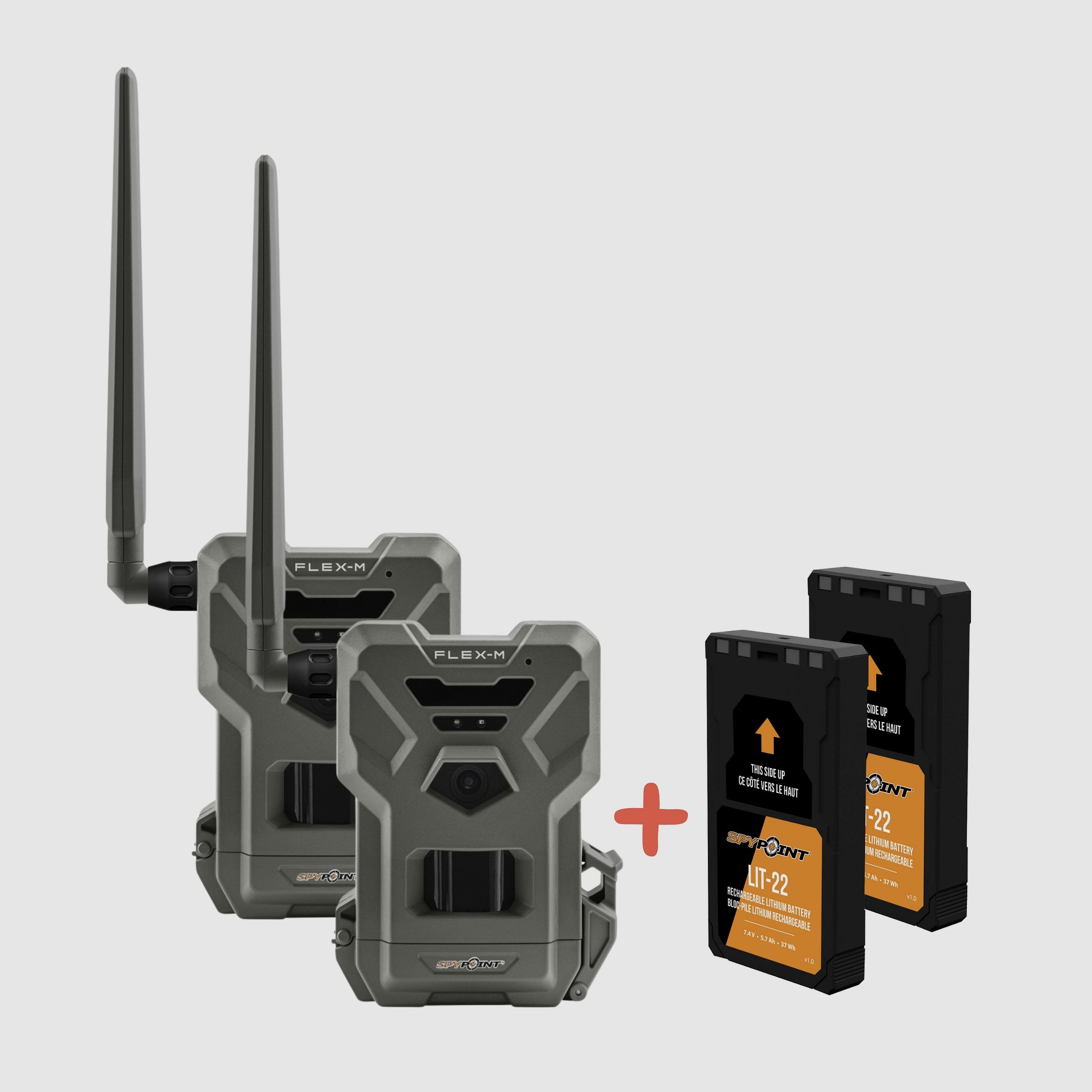 SPYPOINT FLEX-M Twin Pack + LIT-22 Twin-Pack