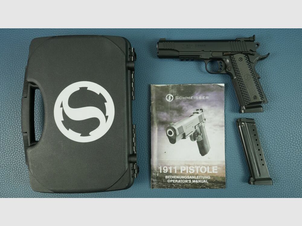 Schmeisser 1911 Hugo inkl. Koffer, Anleitung und zweites Magazin 9mmLuger