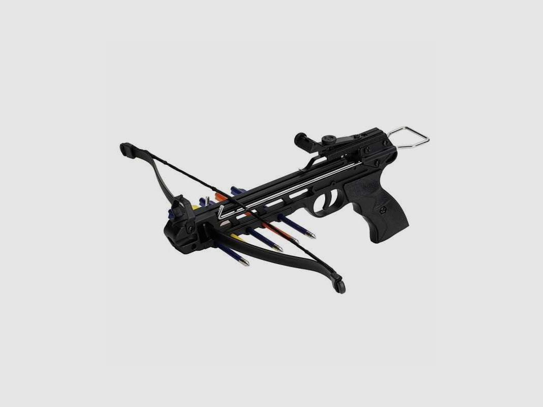 Haller kruisboogpistool 50 lbs metalen behuizing en 5 pijlen