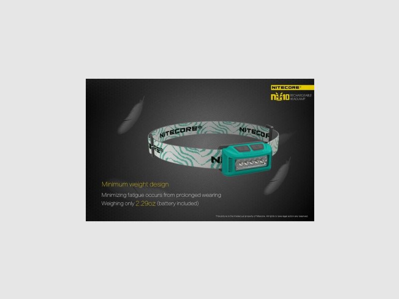 Nitecore NU10CRI Hoofdlamp 115 lumen Groen, afbeelding 6 van 22