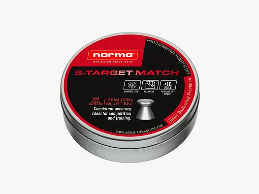 PERDIGONES AIRE COMPRIMIDO NORMA S-TARGET MATCH 4.5mm
