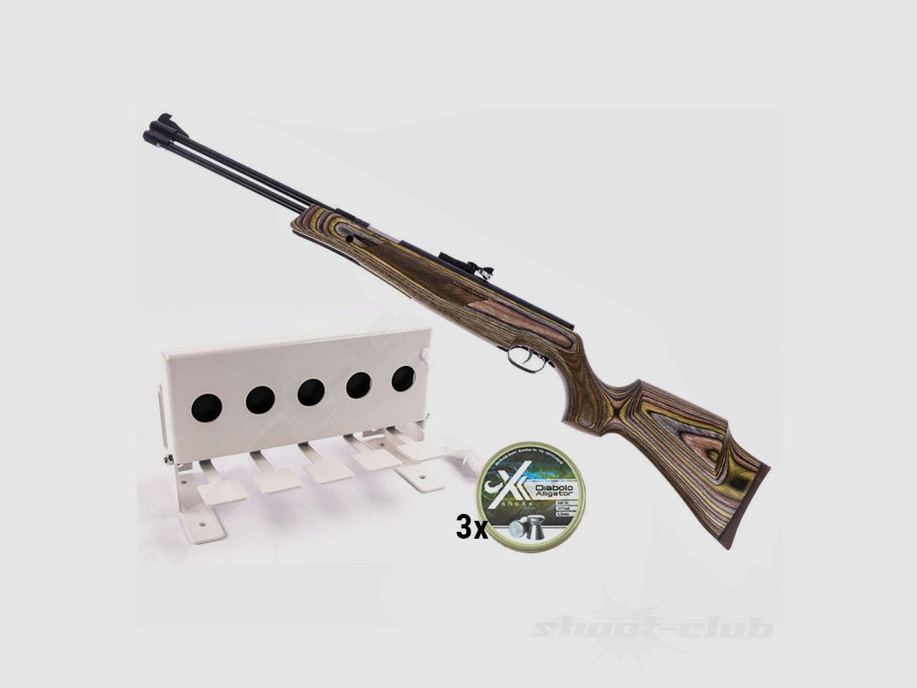 Weihrauch HW 77K Luftgewehr Special 4,5 mm Biathlon-Set