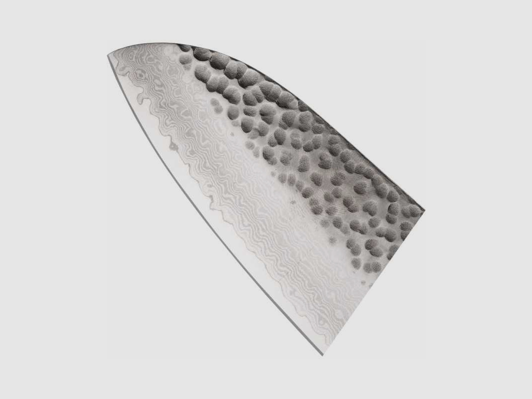 Senzo Santoku japanisches Kochmesser Damast VG10