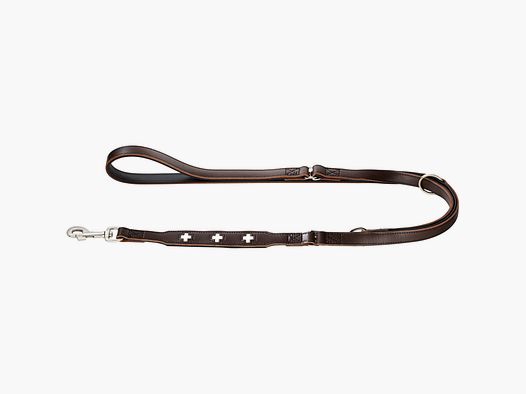 Hunter Guinzaglio Regolabile Swiss Marrone/Nero