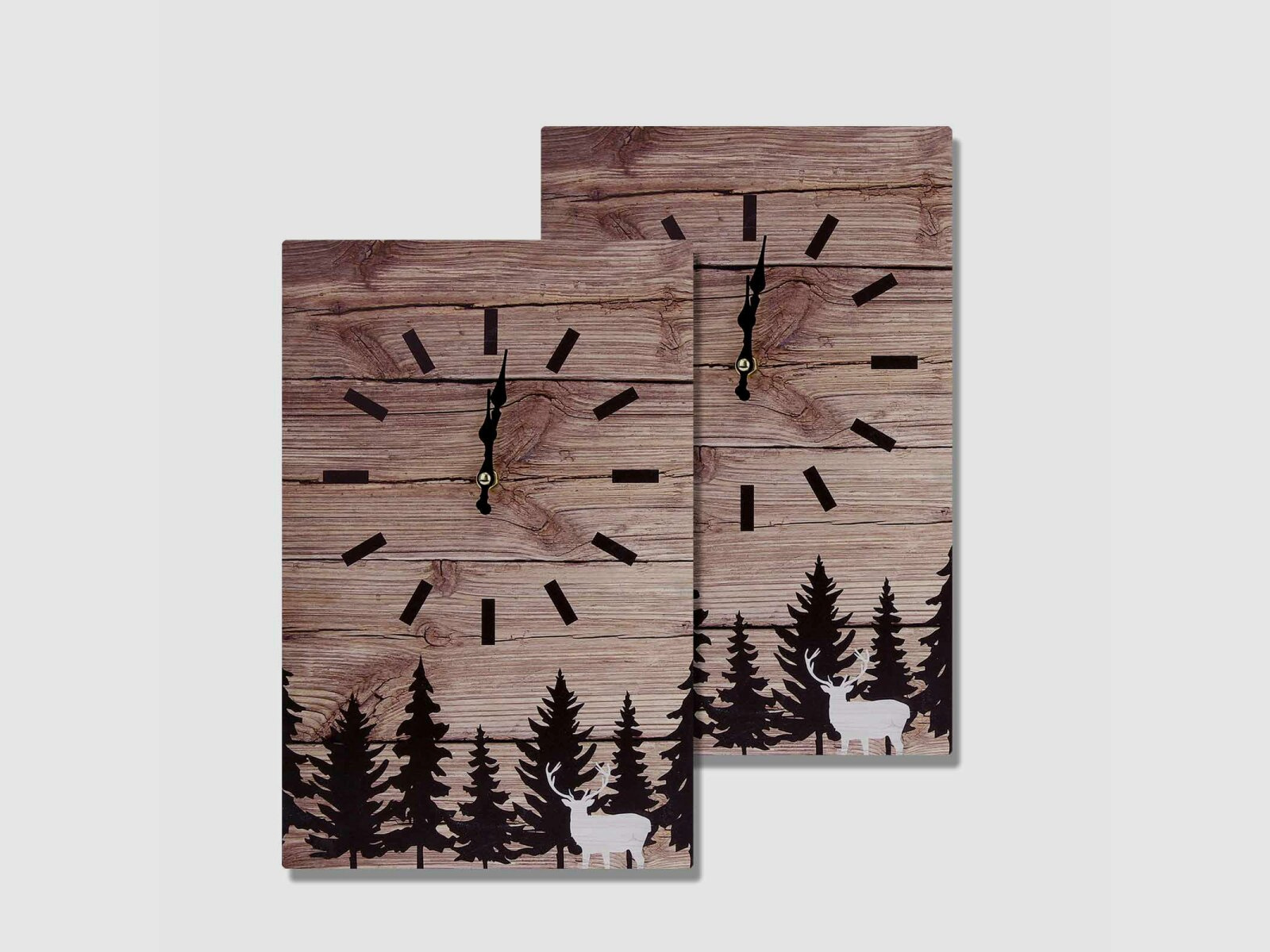 Set aus 2 Wanduhren