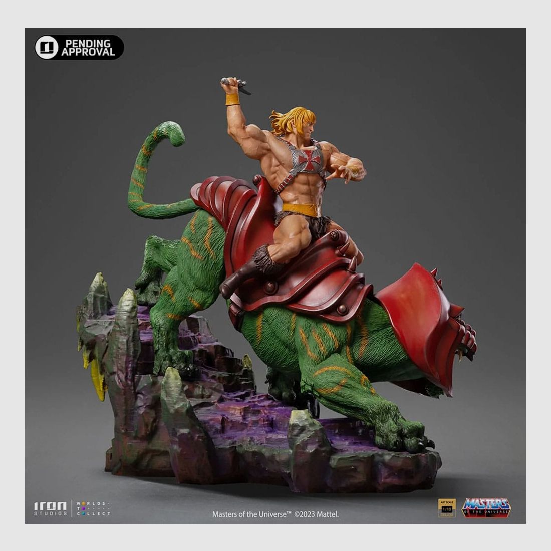 Masters of the Universe Deluxe Art Scale Statue 1/10 He-man and Battle Cat 31 cm | 43406