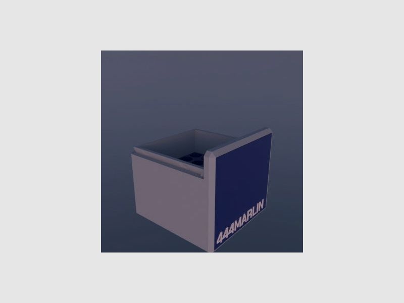 Filamelt ammunition box / .444 Marlin / 'sliding lid' / cartridge box, ammo box