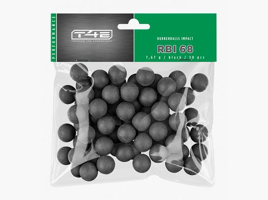 T4E C68 RUBBER STEEL CORE BALLS X50