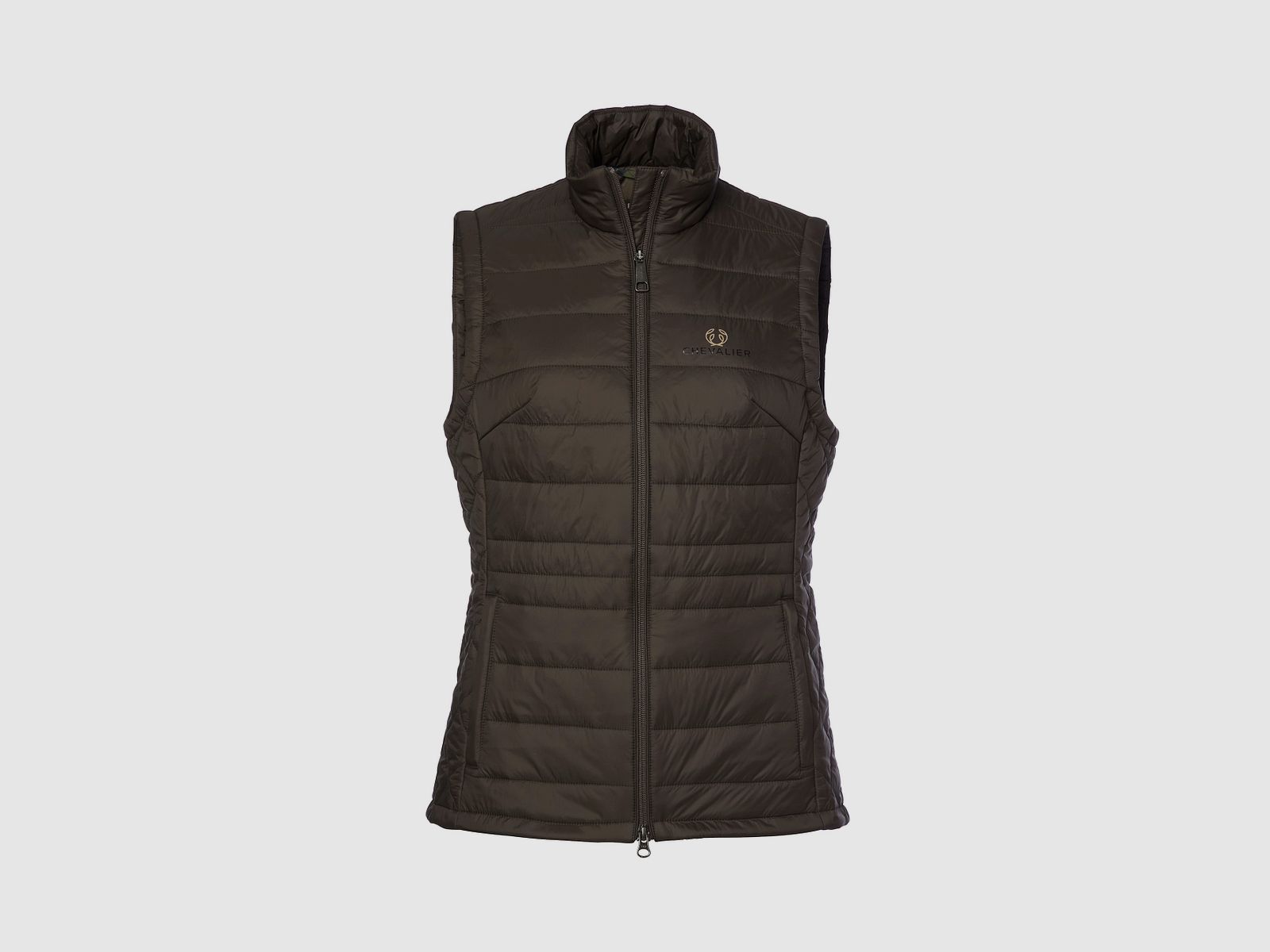 Chevalier Quintin Padded Vest Women Leather Brown 34W