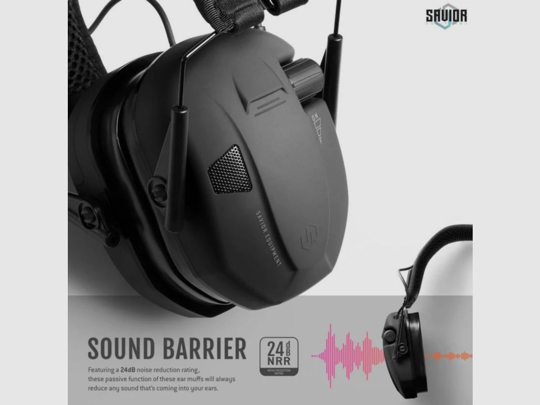 Savior – Apollo Active Gel Ear Protection, Black, image 2 of 7