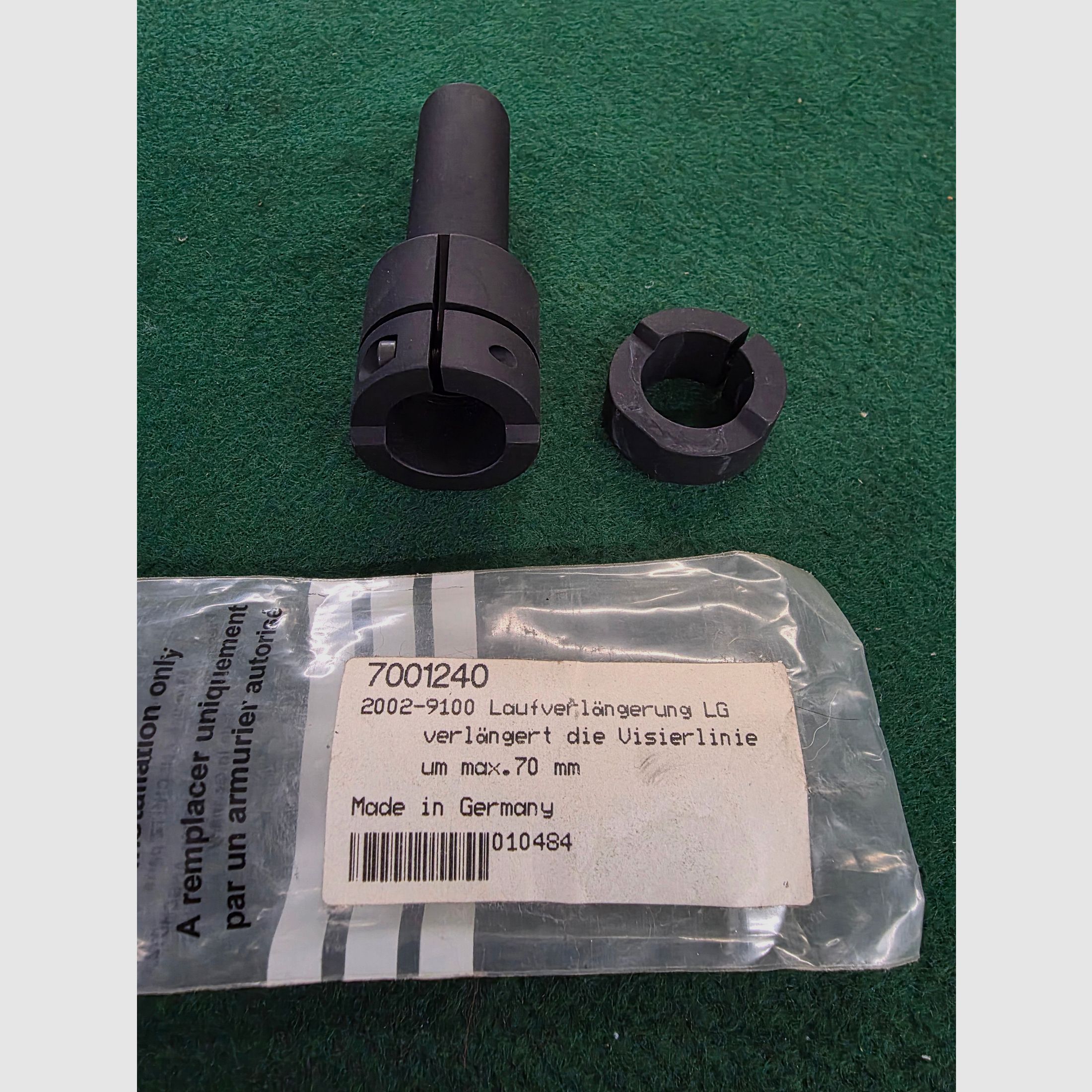 Anschütz Laufverlängerung z.b. Mod. 600 601 602 Visierverlängerung bis 70mm Luftgewehr LG Match Visier Korn Diopter