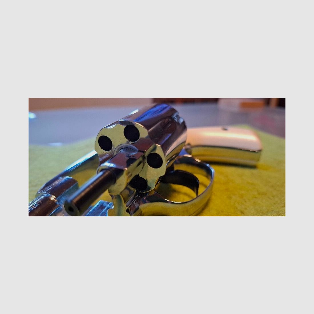Sammler aufgepasst! Schreckschuss-Revolver Reck Chief Special Chrom (PTB 503), neuwertig ungeschossen einzigartig
