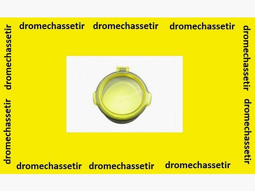Klappbare Schutzhaube, für Optikdurchmesser 53,5mm bis 55mm, transparent gelb