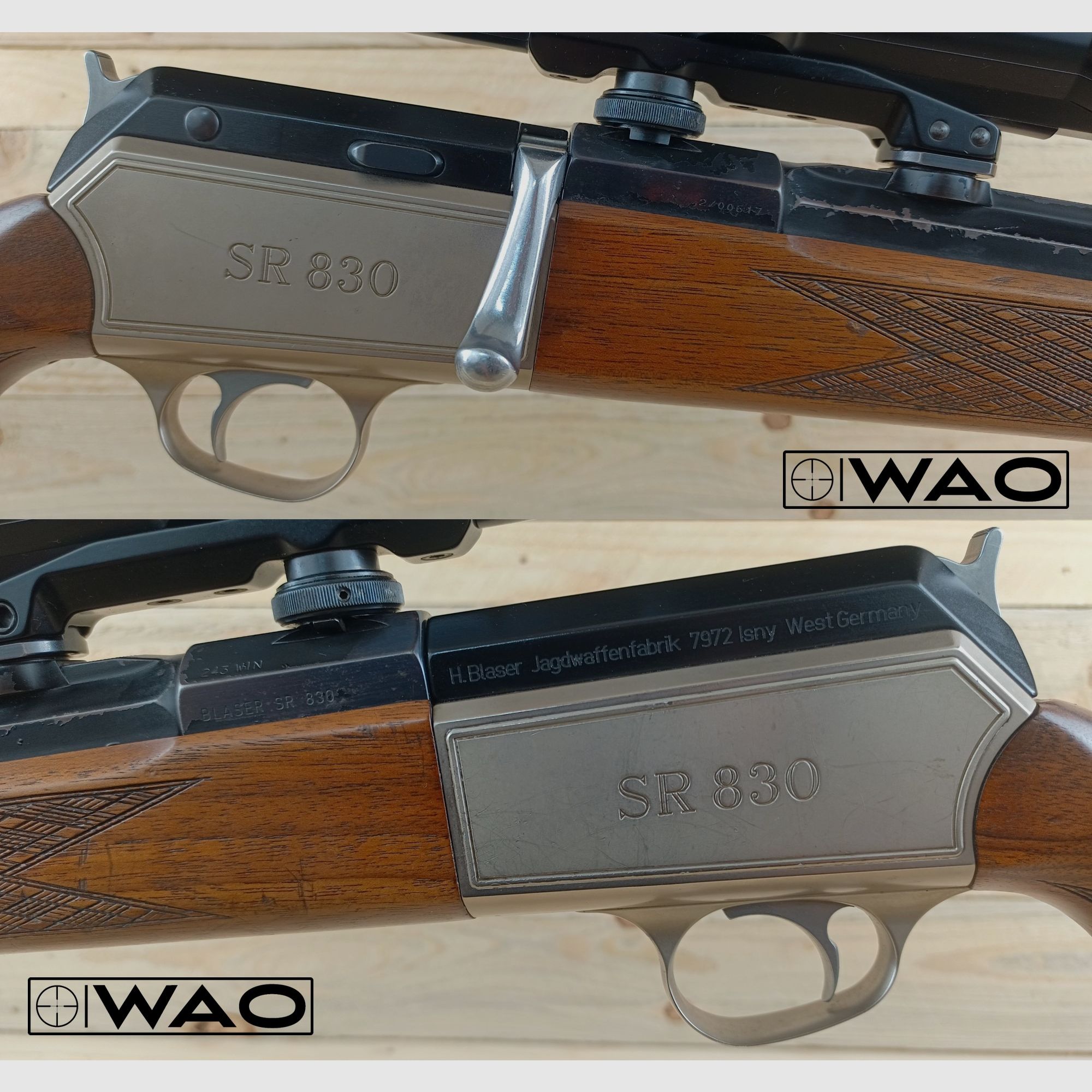 Blaser SR 830 carabina, SR830, cal. .243Win *con Zeiss Diavari*