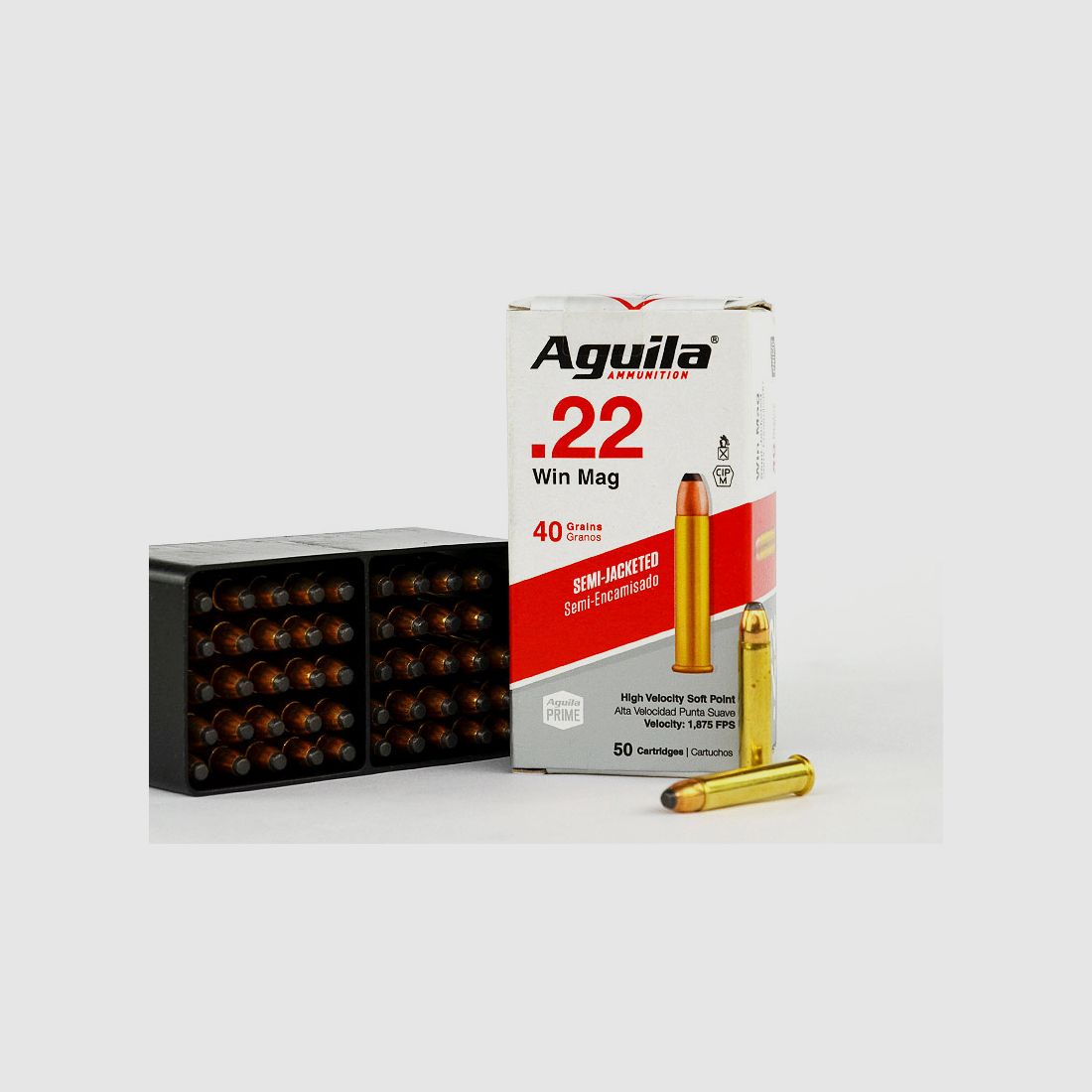 Aguila .22 Win. Mag. Standard SJSP Partial Jacket, 40 grs 1 Pack (50 shots at €0.458*)