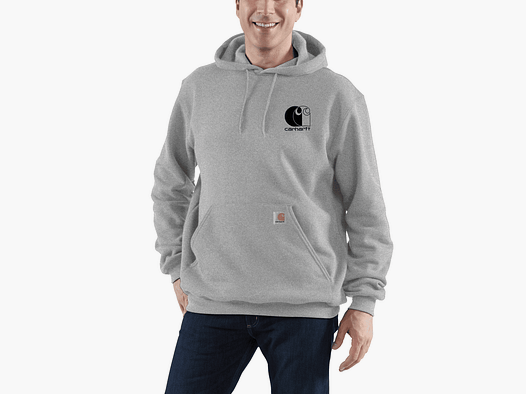 Carhartt Force™ Logo Sweatshirt Uomini Asphalt Heather L