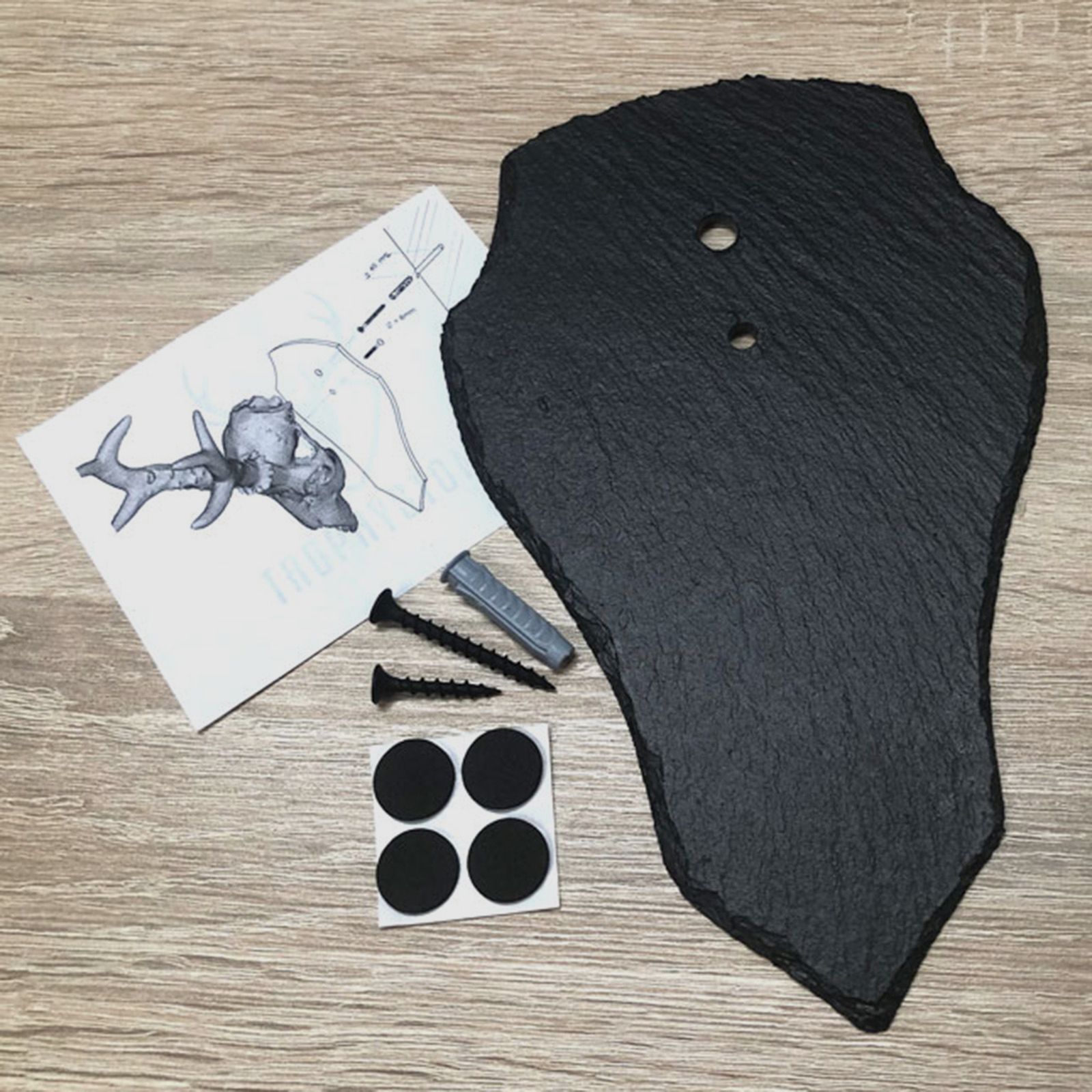 Trophystone ardoise trophée chevreuil taille S - 20,5 x 13 cm