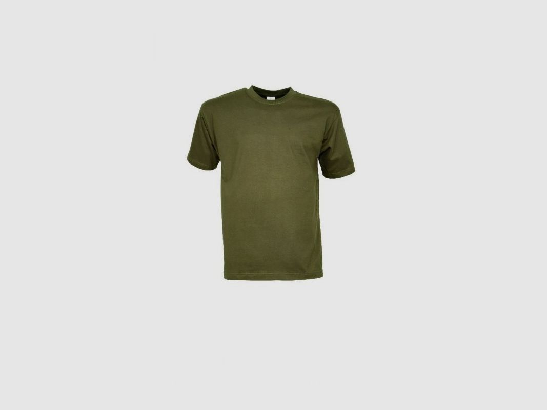 PERCUSSION T-SHIRT 100% KATOEN EENVORMIGE GROEN