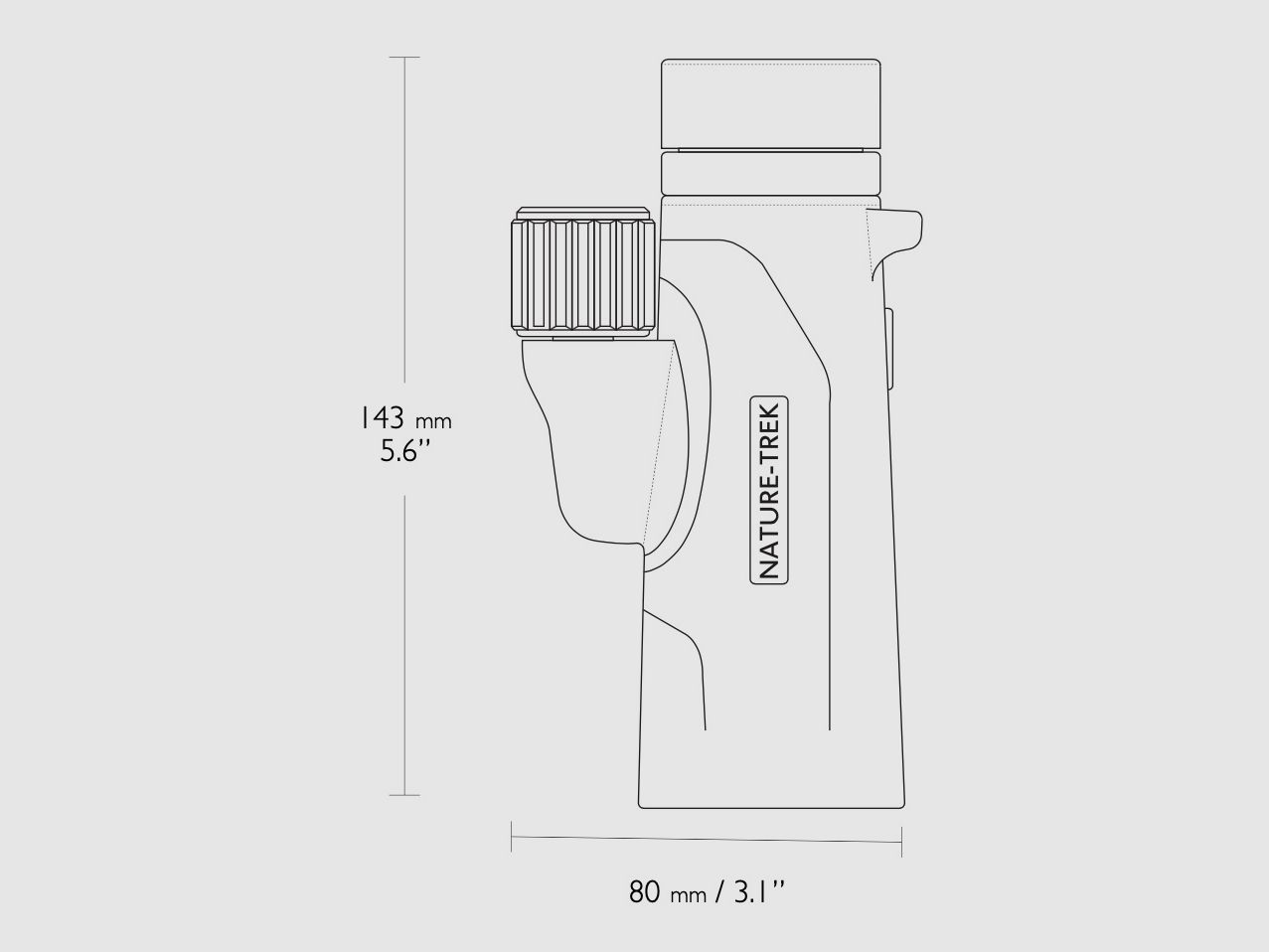 HAWKE 35220 Monokular Nature Trek 8x42 Grün