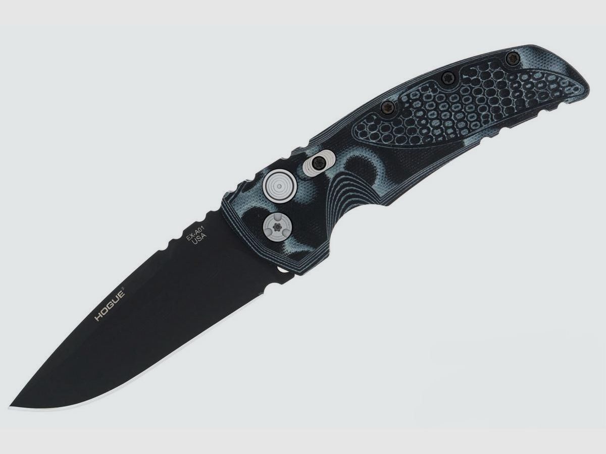 Hogue EX-A01 3.5" G-Mascus All Black Droppoint Automatikmesser, Bild 2 von 10
