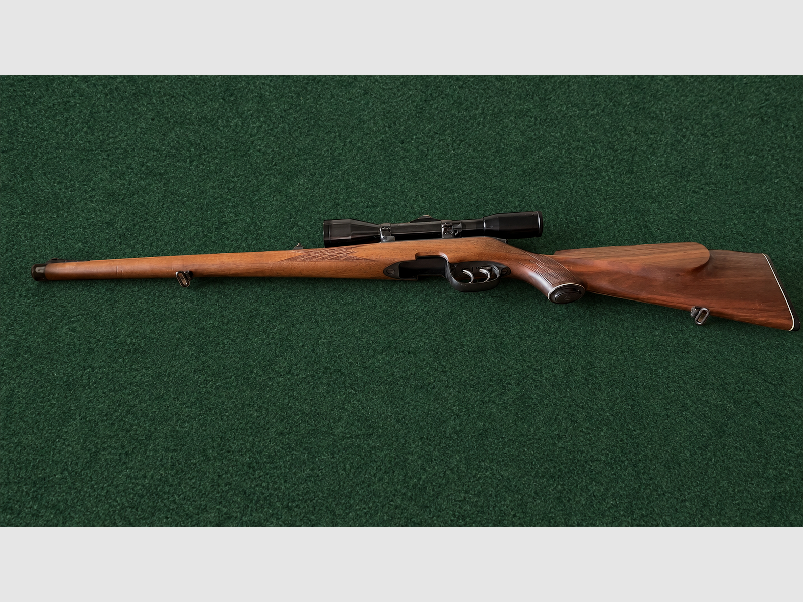 Steyr-Mannlicher Modell SL Stutzen, Kaliber 5,6×50 Mag., mit Nickell-Zielfernrohr, Bild 1 von 10