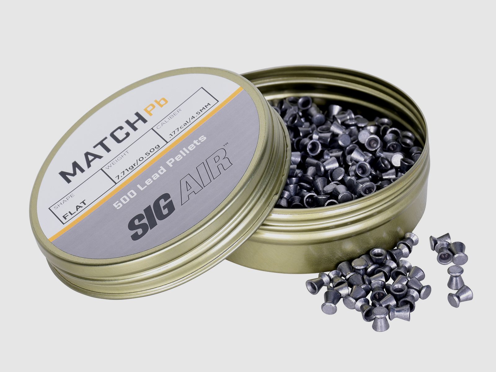 SIG SAUER flat head diabolo smooth 4.5mm 500 pieces