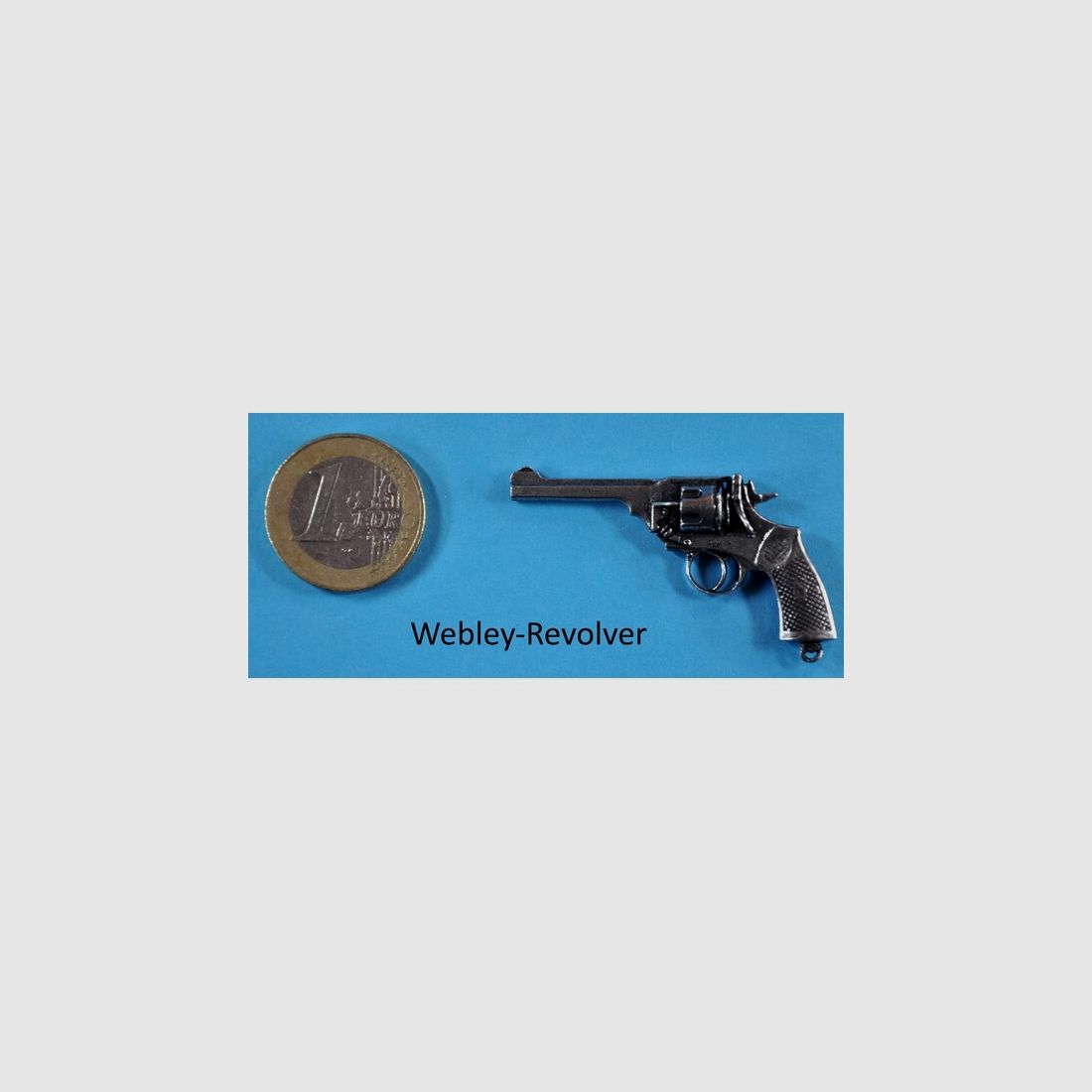 Webley-Revolver England als Metall-Anstecker