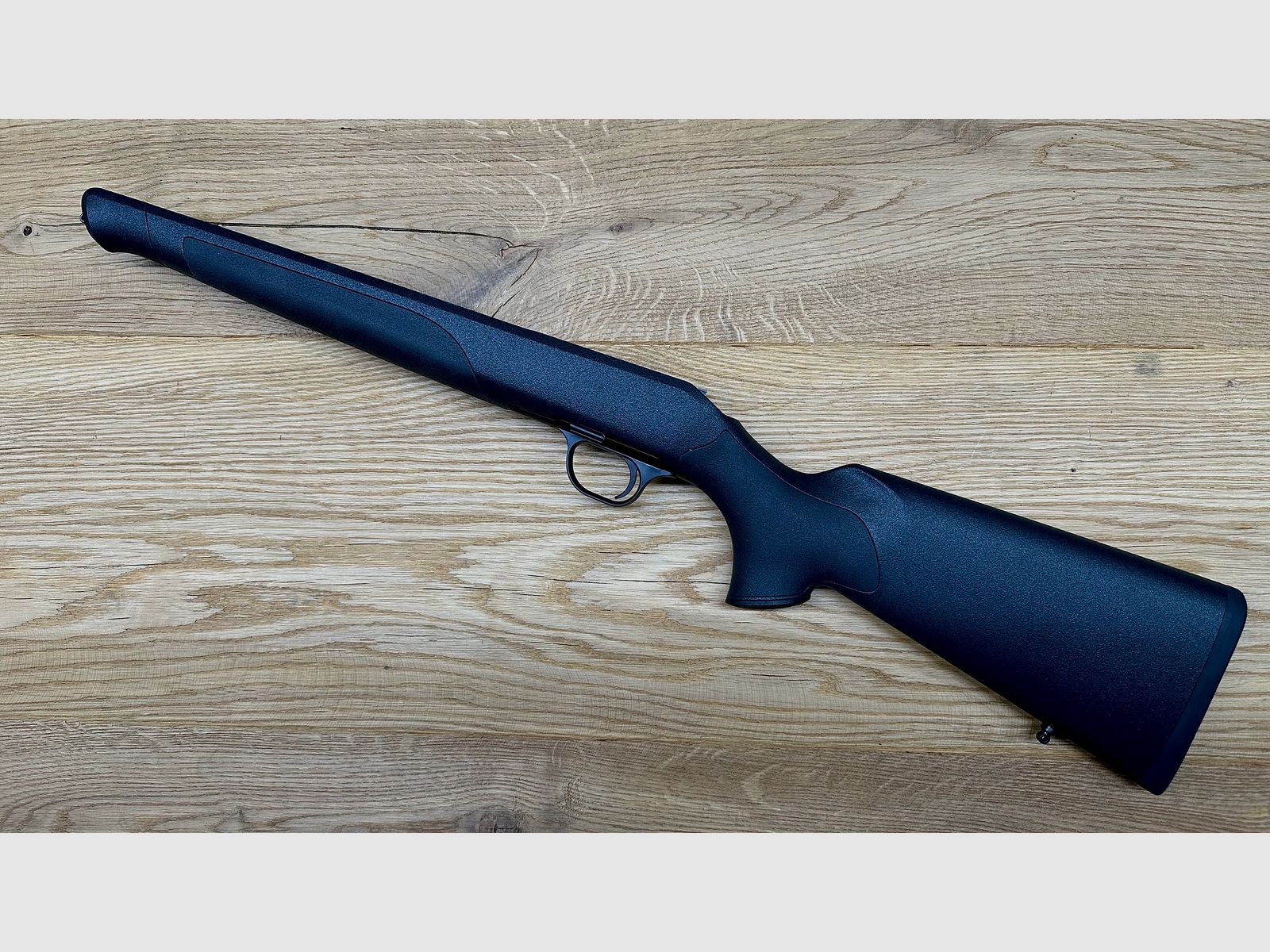 Blaser R8 Professional Schaft mit Gehäuse/System // Schaftfarbe Grün // Schaft gekürzt