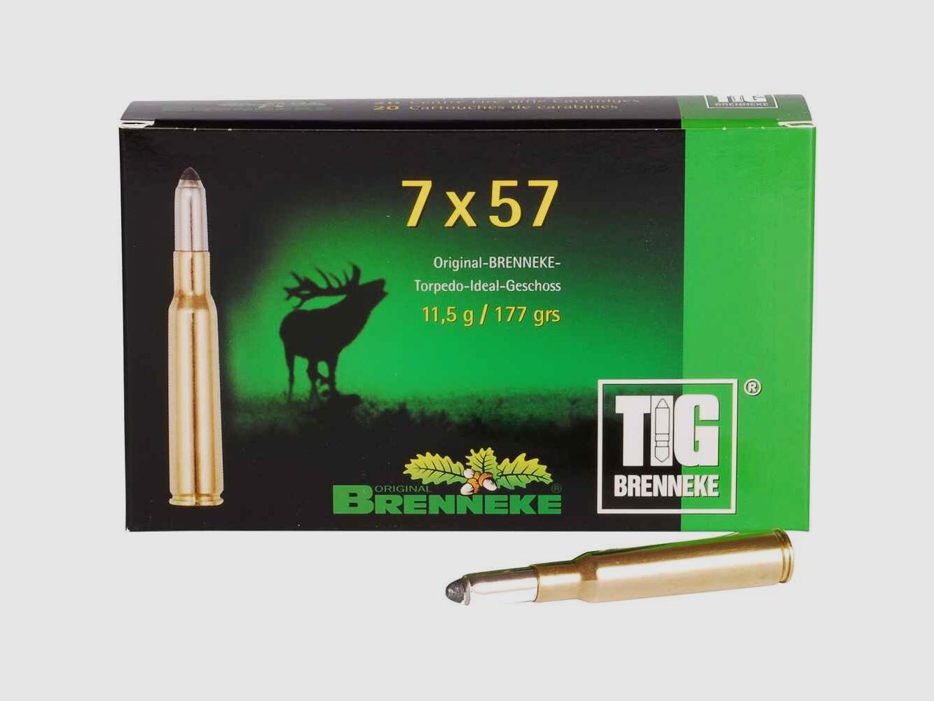 7x57 TIG 11,5g/177grs. Brenneke