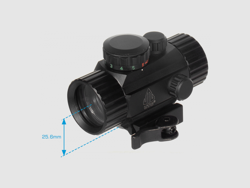 Leapers UTG RG40CDQ 3,9'' 30 mm red dot-vizier met QD-montage, afbeelding 3 van 6