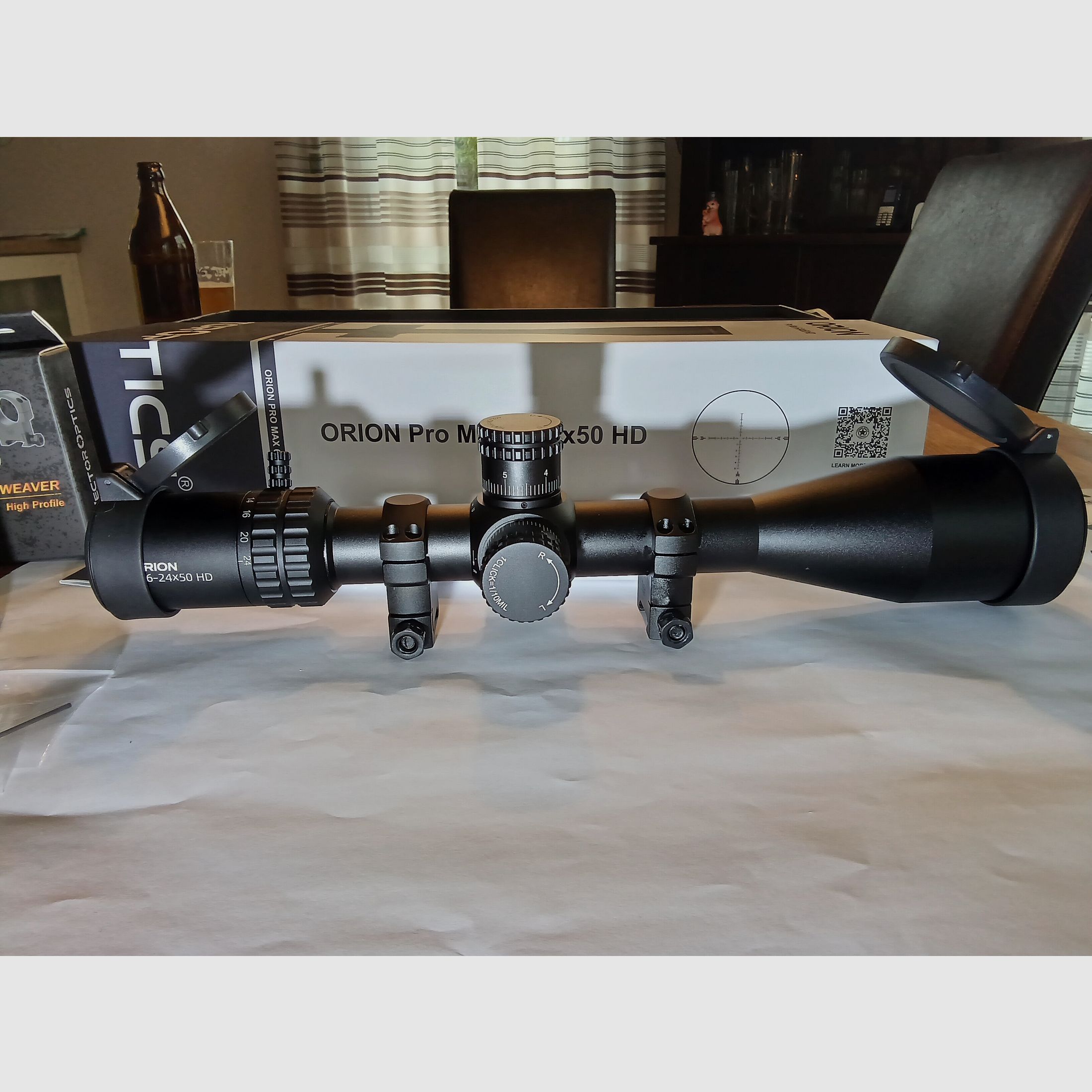 Zielfernrohr Vector Optics Orion Pro Max 6-24x50 HD, wie neu! Noch 4,5 Jahre Garantie