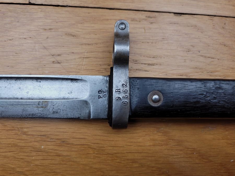 Oostenrijkse Bajonet – Model 1888 – Troep – Hongaarse Fabricage F.G.G.Y – Gereguleerd – Conform Schede TBE, afbeelding 1 van 11