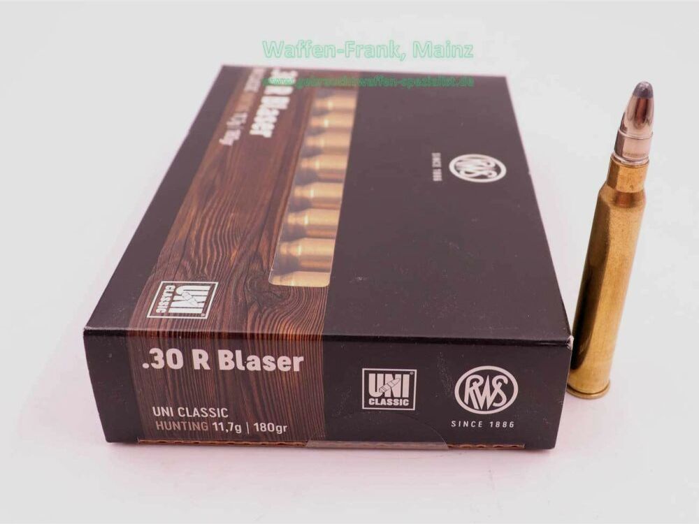 RWS (WZd.Fa.Rottweil) Büchsenpatronen .30R Blaser