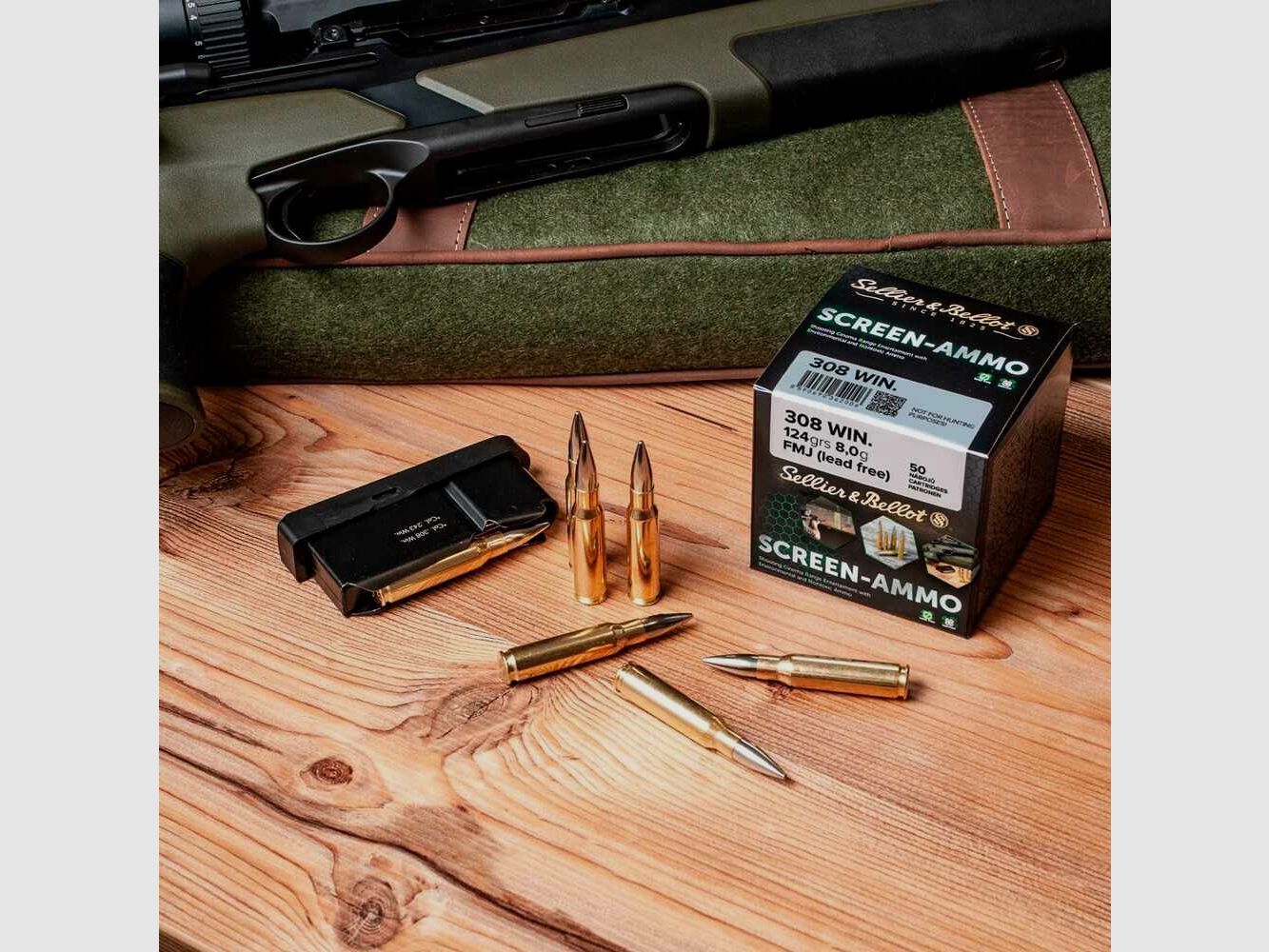 Sellier & Bellot FMJ Screen-Ammo Zink 124 grs - 50Stk