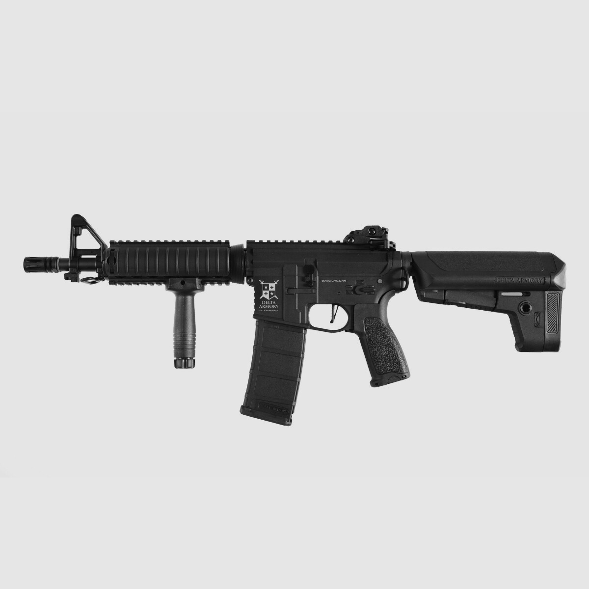 AR15 CQB-R CHARLIE Czarny S-AEG Softair Karabin Wolny od 18 Lat | Delta Armory