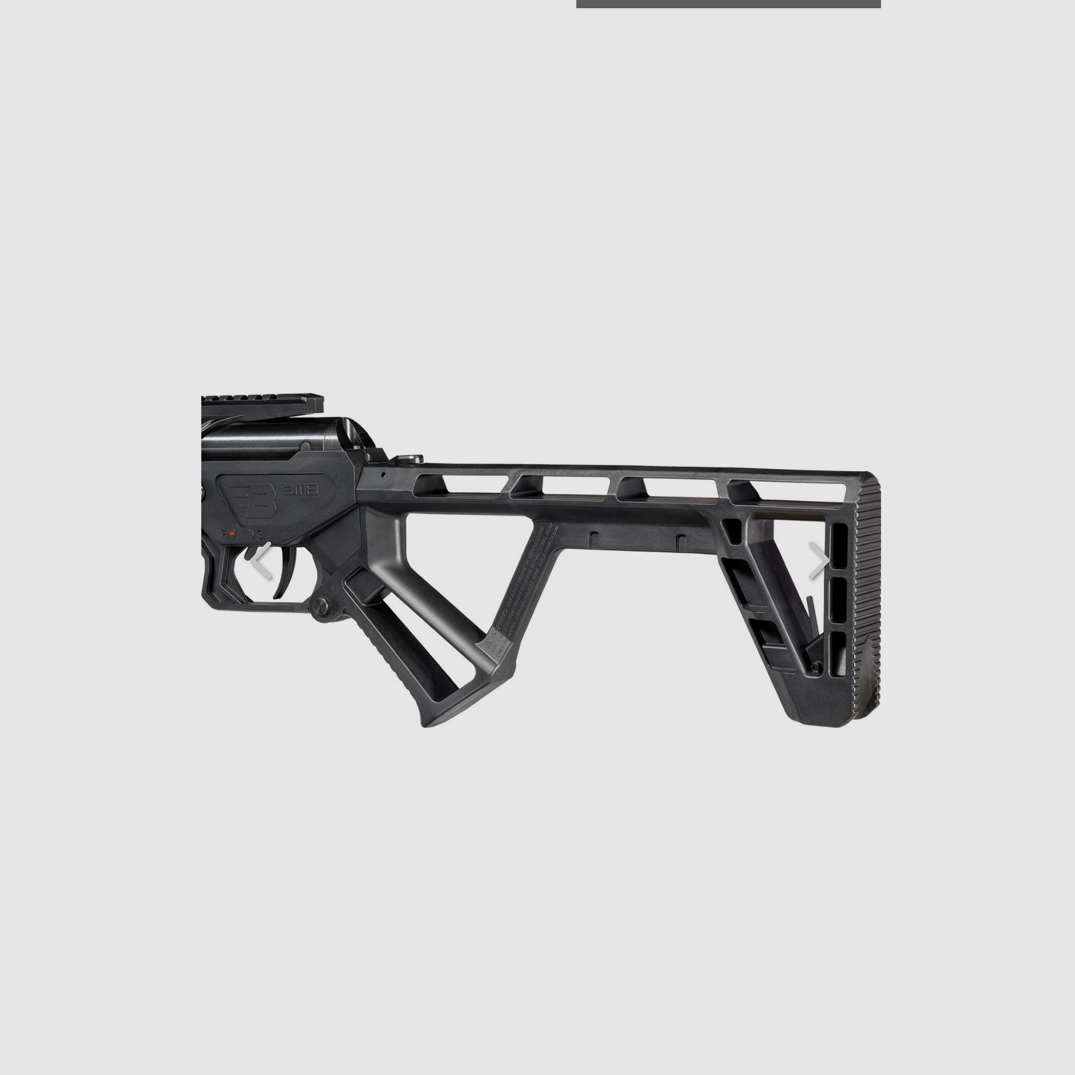 Black Bunker BM8 foldable Survival Air Gun air rifle break barrel cal. 5.5 mm Diabolo black -7.5 Joule