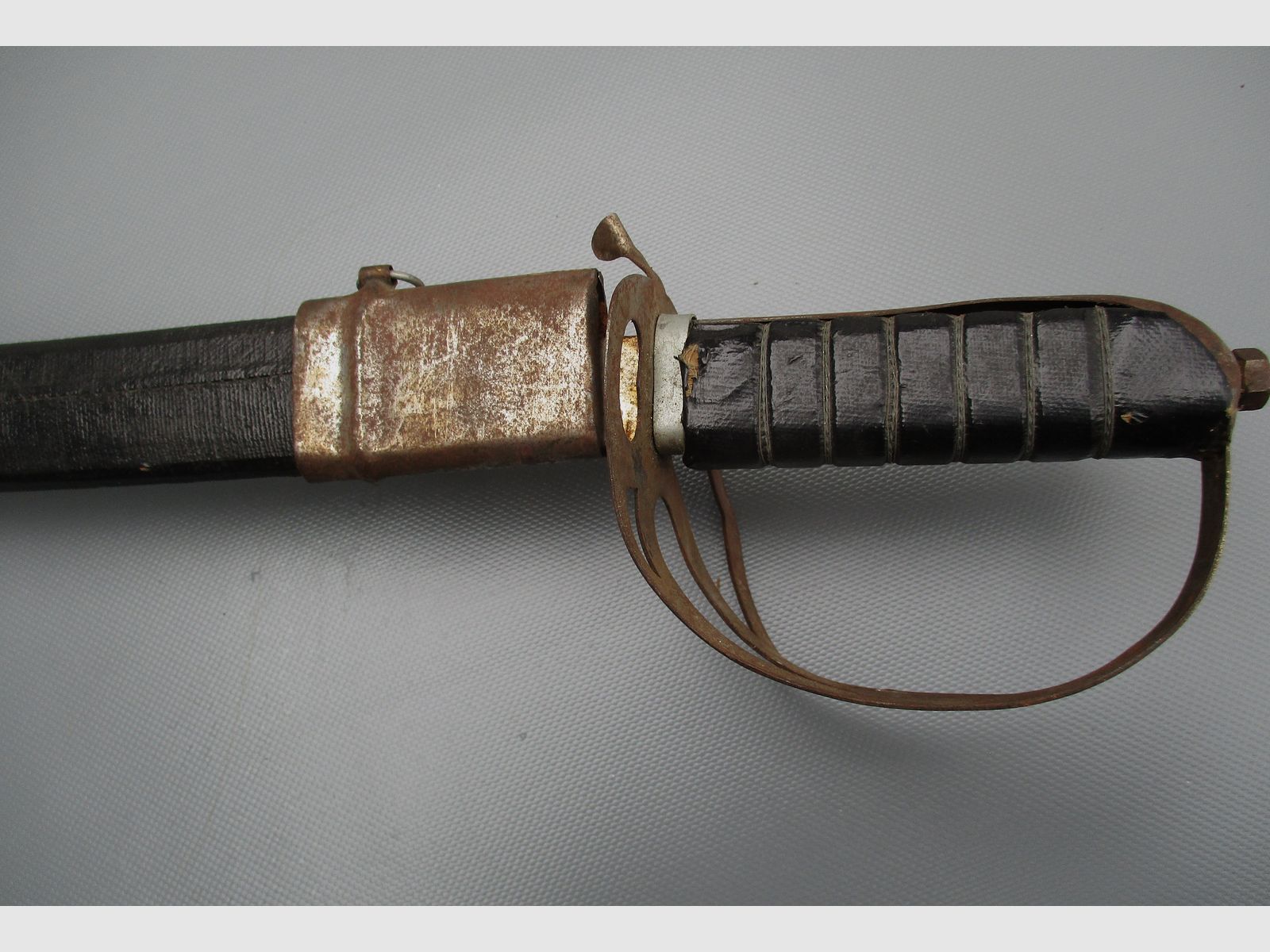 Indian saber / sword with wooden scabbard