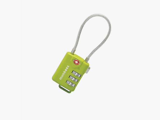 TSA cable combination lock