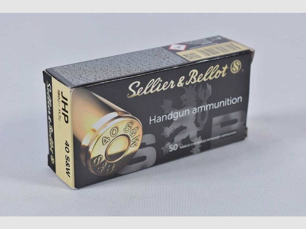 Sellier & Bellot 180grs JHP 50STK .40S&W