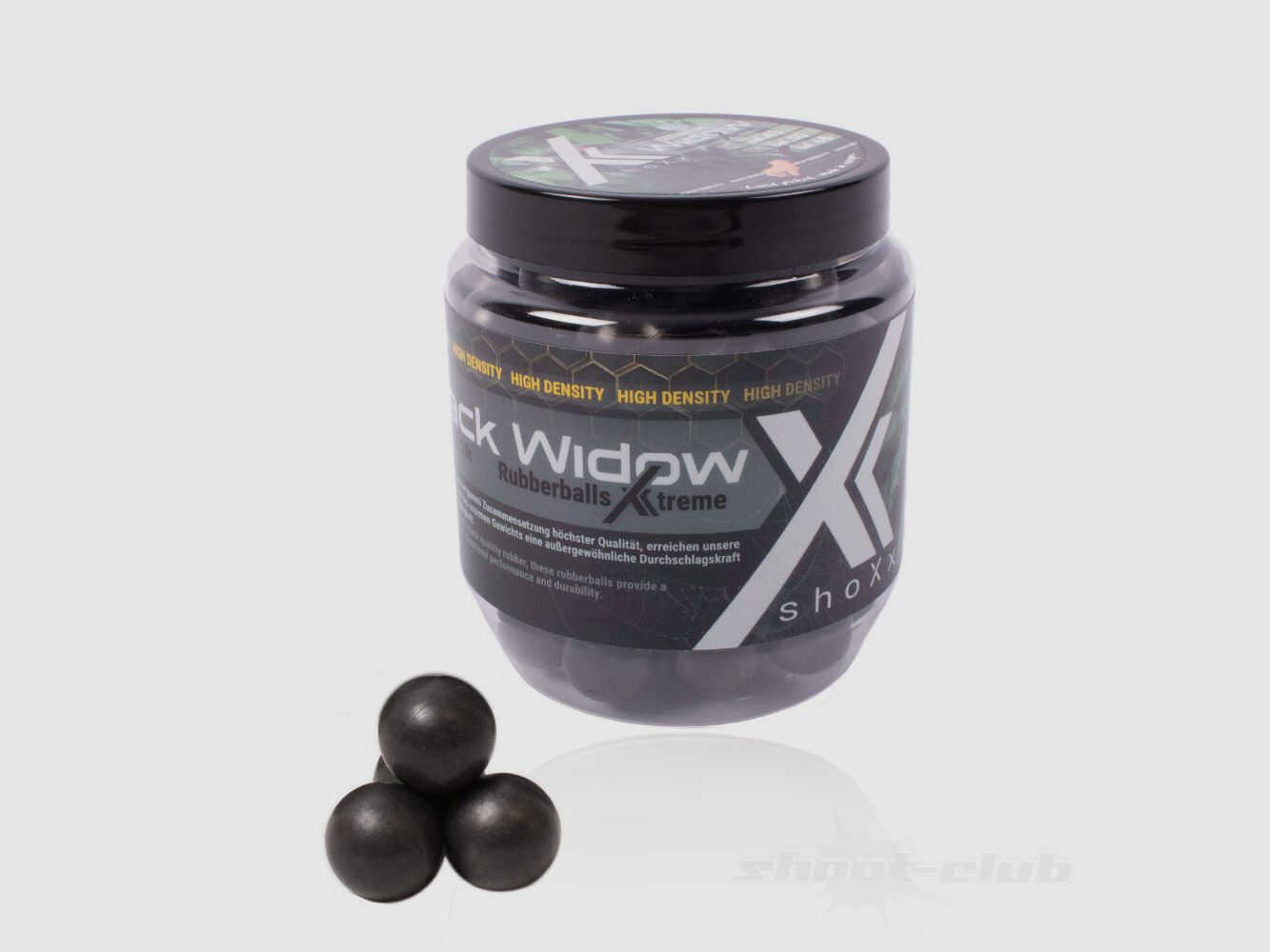 Umarex T4E HDS .68 - SET Black Widow Rubberballs, Pepperballs, Co2 Kapseln