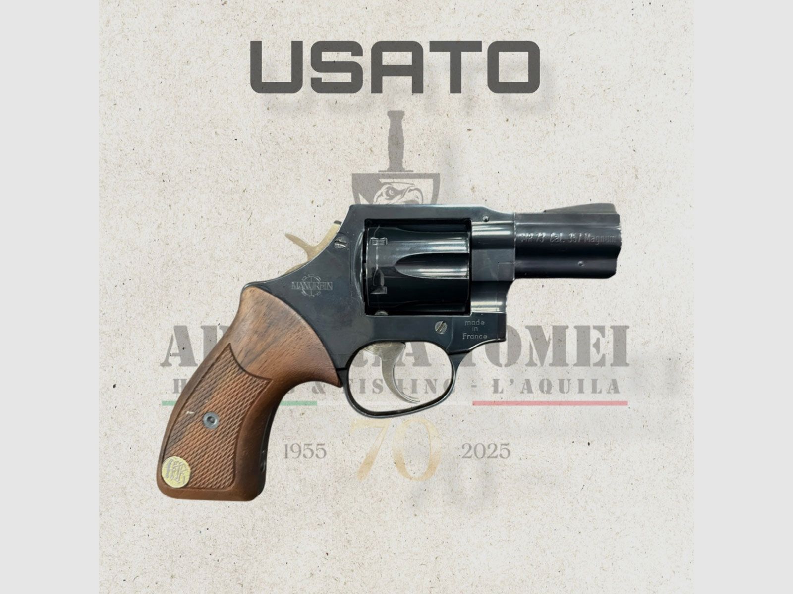 USATO – REVOLVER – MANURHIN MOD. MR 73 | 2 1/2″ | cal. 357 mag, billede 2 af 5
