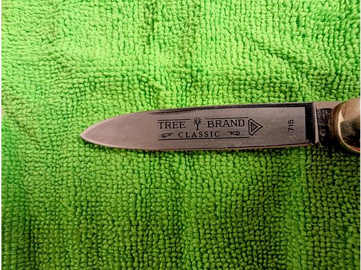 Böker Tree Brand Classic lever action knife – genuine stag horn, unpolished (blade 8 cm, compliant with weapons law)