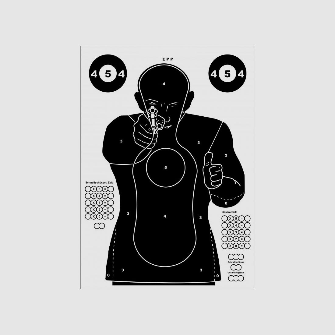 Cible silhouette en EPP (10 pièces)