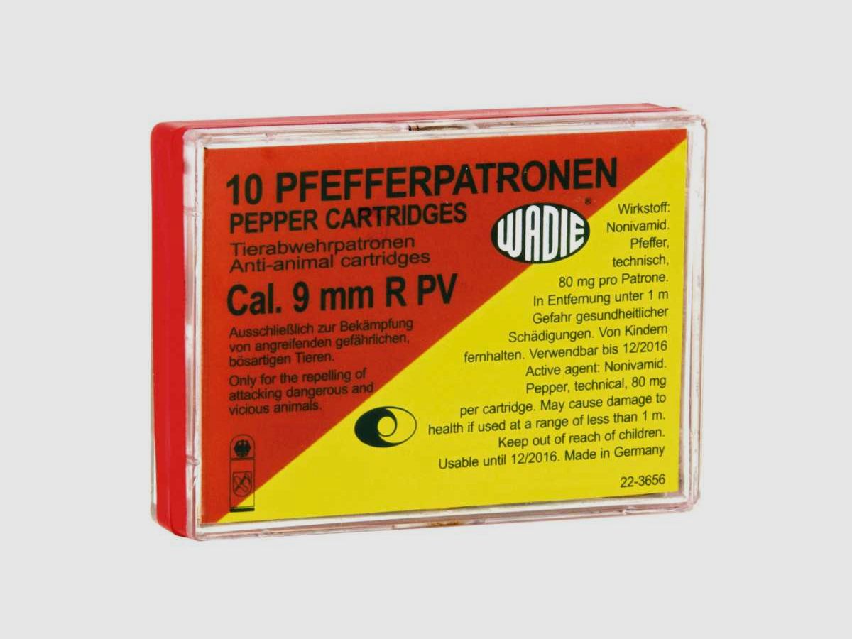 Packung mit 10 9 mm RK Pfefferpatronen, Bild 1 von 4